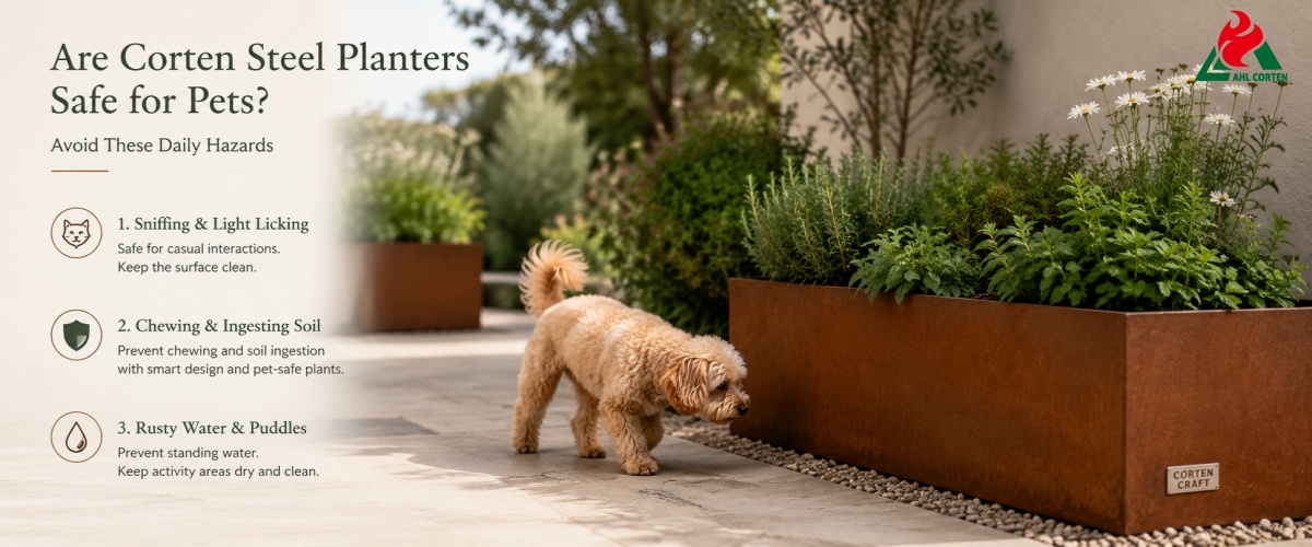 Are Corten Steel Planters Safe for Pets